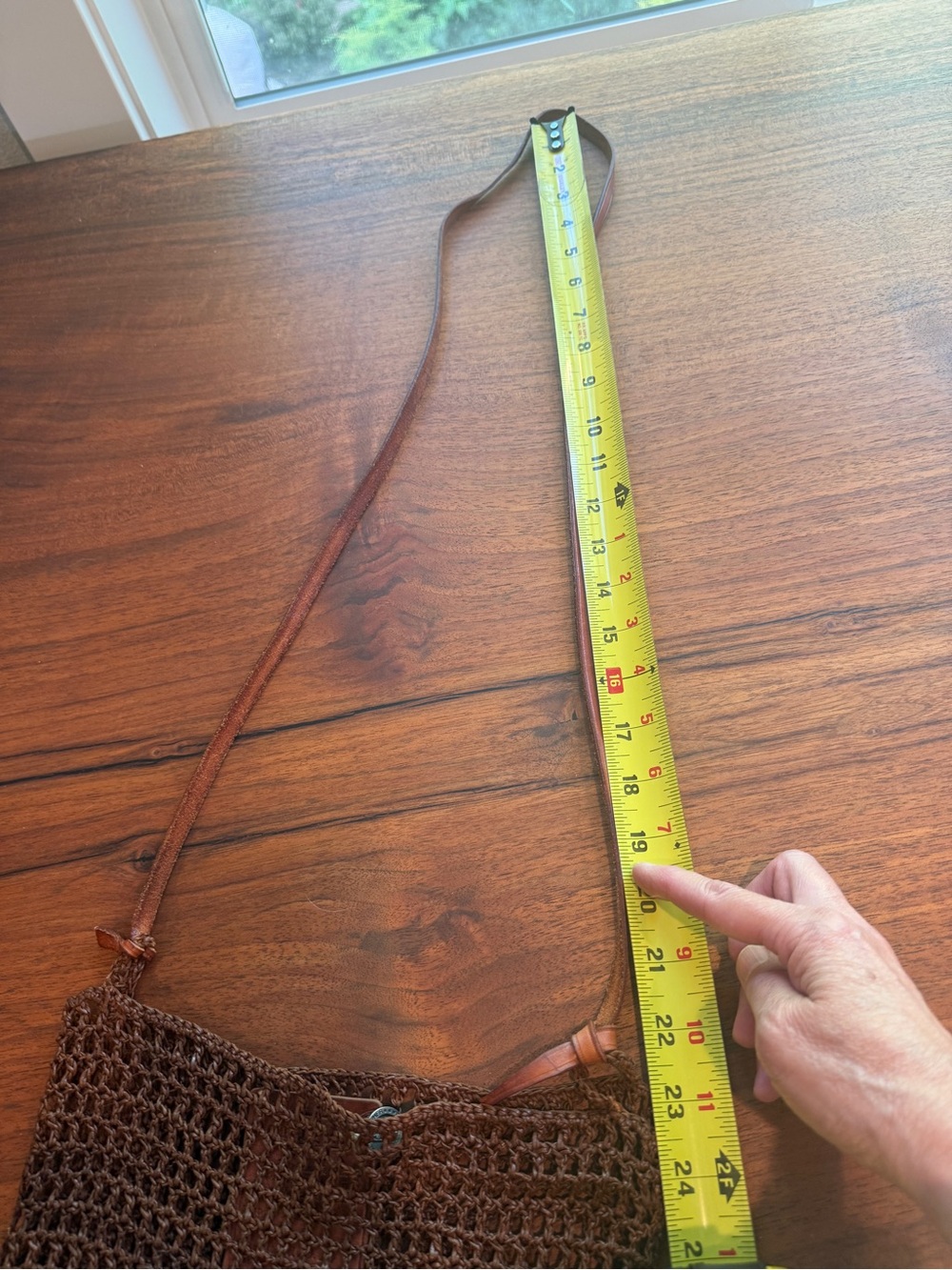 Dragon Diffusion Brown Woven Leather-Trim Crossbody Bag - Picture 9 of 12